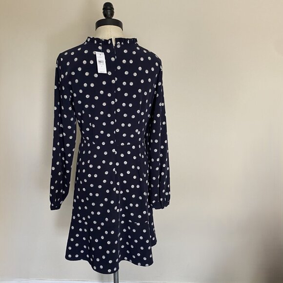 NWT LOFT Navy Blue Dress sz 4 - Picture 4 of 10